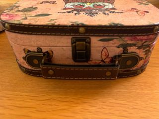 Maleta vintage búho