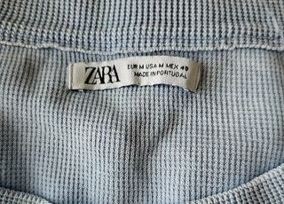 Camiseta Zara azul efecto tie-dye