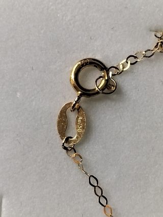 Collar oro 18kt bola.