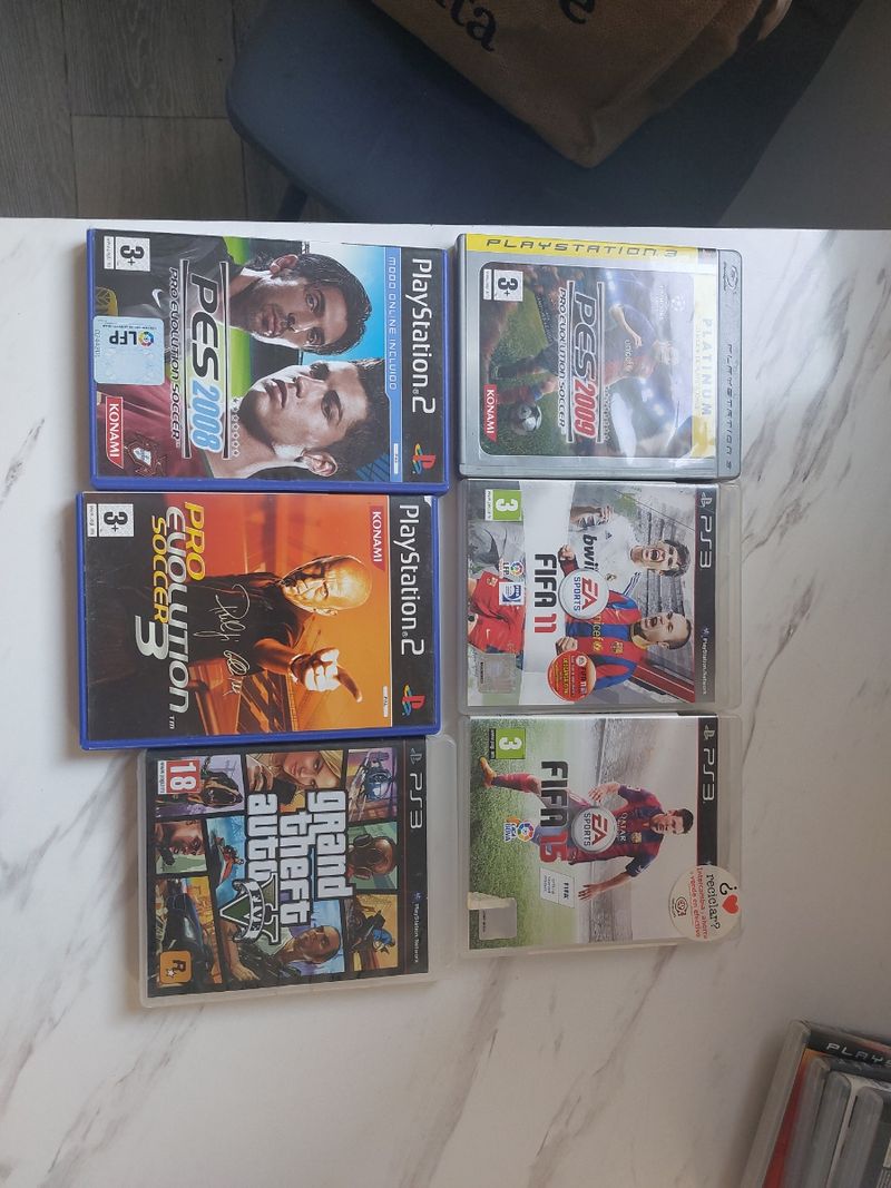 Imagen de 6 Juegos PS2-PS3: FIFA, PES, GTA