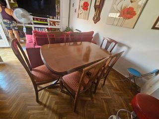 Mesa extensible madera 6 comensales