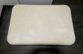 Mesa terraza plástico beige