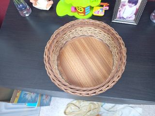 Cesta mimbre antigua - Decoración