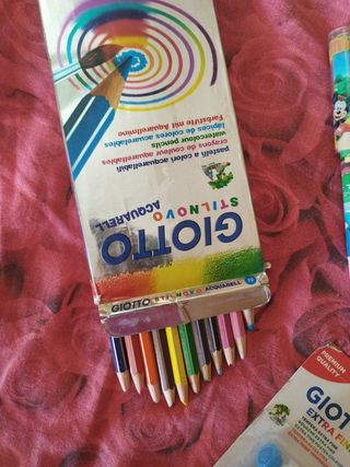 Set Disegno: Pastel, Pennello, Quaderno forbici pe