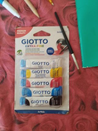 Set Disegno: Pastel, Pennello, Quaderno forbici pe