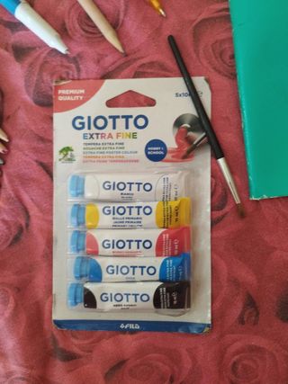 Set Disegno: Pastel, Pennello, Quaderno forbici pe