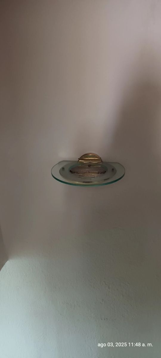 Aplique pared dorado cristal