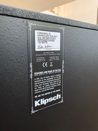 Klipsch Cornwall IV - Altavoces Hi Fi tope de gama
