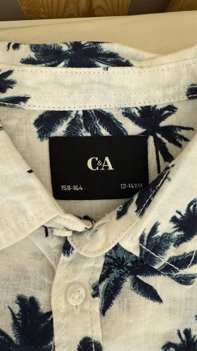 Camisa C&A palmeras - Niños de 13-14 años