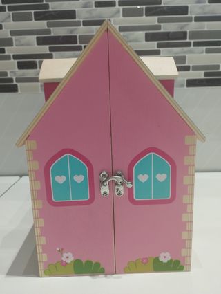 Casita muñecas madera+miniaturas