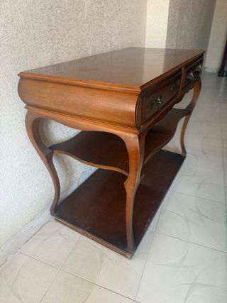 Mesa consola antigua de madera urge venta