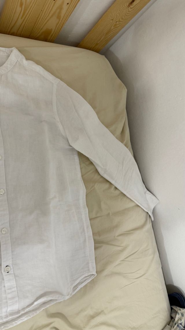 Camisa de lino manga larga para niño