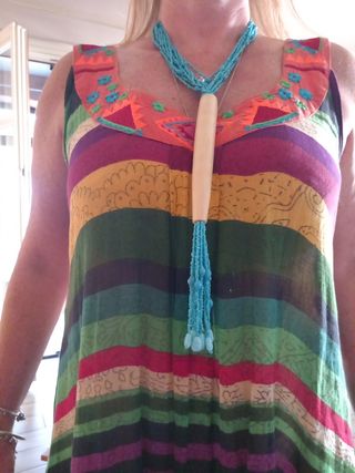 Collana Perle Azzurre & Simil Avori