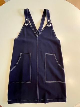 Vestido y camiseta MANGO - azul y blanco