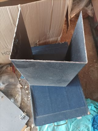 Embellecedor chimenea fundicion negro y tubos inox