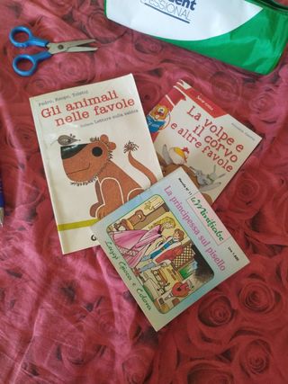 3 mini fiabe + astuccio matite forbici e penna