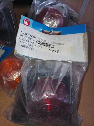 Pilotos bicolor de goma y tulipas, para remolque