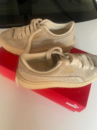 Puma Suede Platform Beige