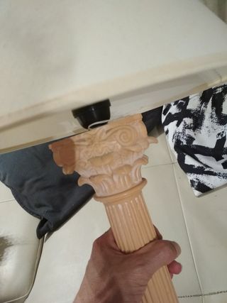 Lampara mesita noche rosa - beige