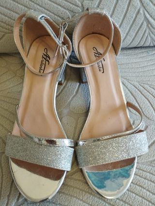 Sandalias Afurkanka Plata 36