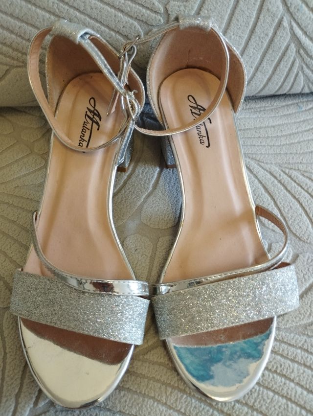 Sandalias Afurkanka Plata 36