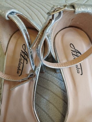 Sandalias Afurkanka Plata 36