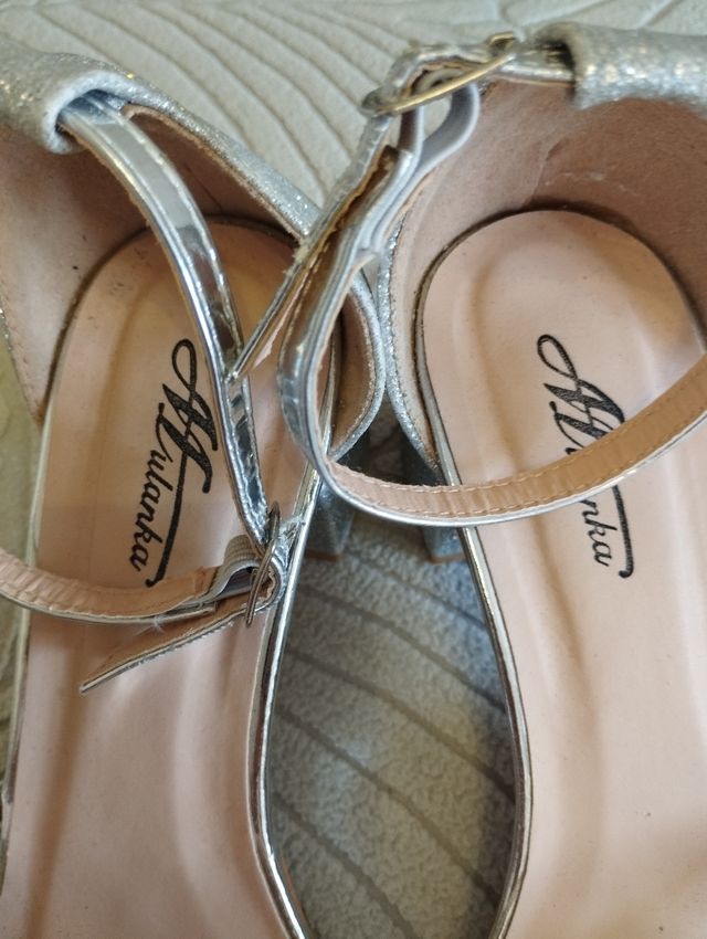 Sandalias Afurkanka Plata 36