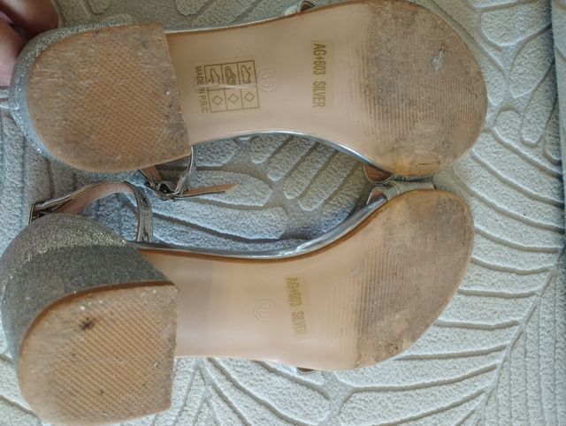 Sandalias Afurkanka Plata 36