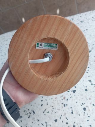 Lampara de Mesa Madera - Vintage