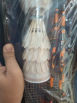 7 Raquetas bádminton + Plumas