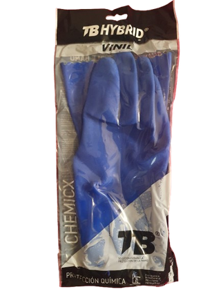 LOTE GuantesPVC azul triple 0.50€/u.