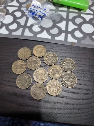 12 Monedas España 1 Peseta 1944