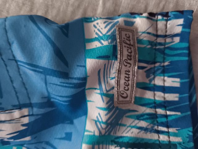 Bañador azul y blanco