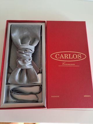 Pajarita Plata Carlos Ceremonia