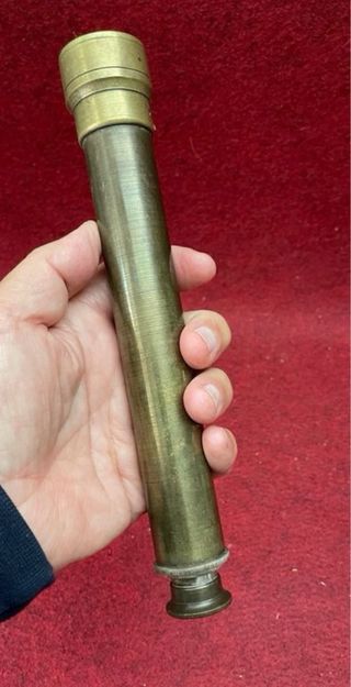 Catalejo náutico antiguo de bronce