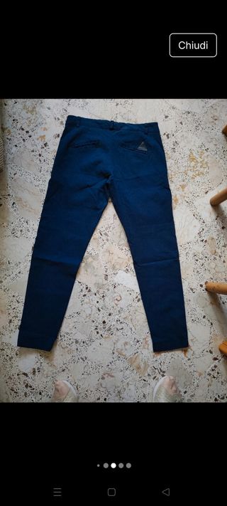 Pantaloni Chino Blu - tg.M