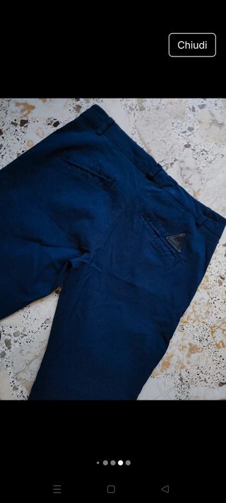 Pantaloni Chino Blu - tg.M