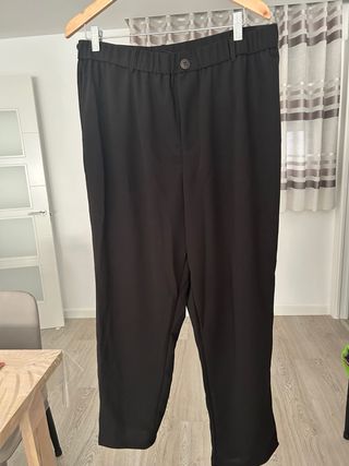 Pantalones pinza negros