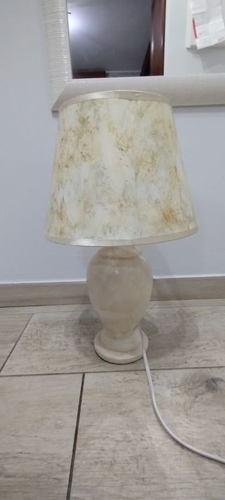 Lampada da tavolo shabby chic floreale