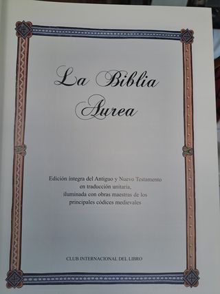 La Biblia áurea