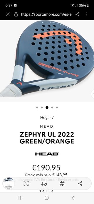 Son 2 raquetas las que están en las fotos.