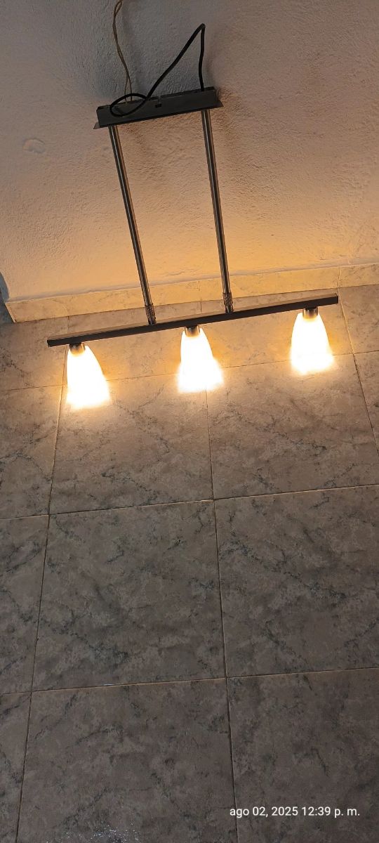 Lampara techo 3 focos - Moderna.