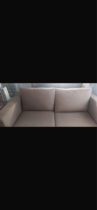 Sofá 2 plazas beige muy buen estado 