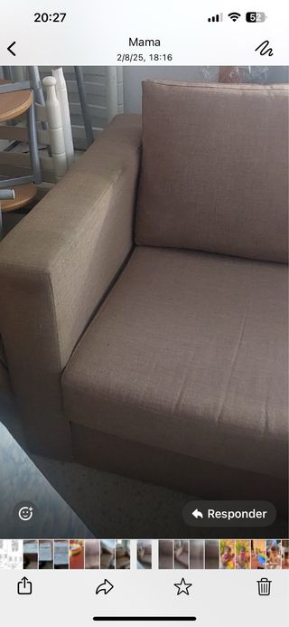 Sofá 2 plazas beige muy buen estado 