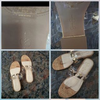 Sandalias planas doradas