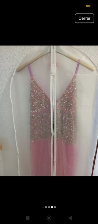 Vestido de tul y  lentejuelas 