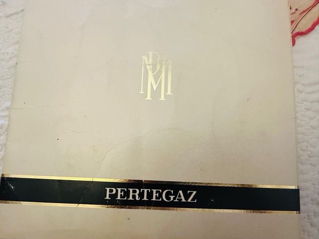 Pañuelo seda PERTEGAZ beige/rosa