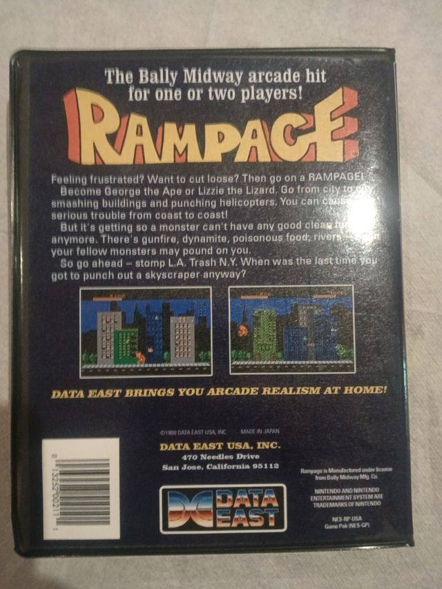 NES Rampage - Data East