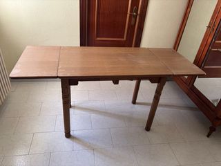 Mesa extensible madera - marrón