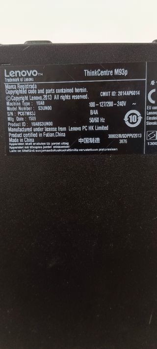 Lenovo ThinkCentre m93p - PC sobremesa
